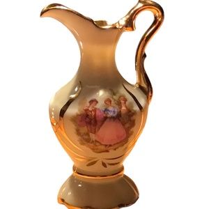 Vintage Limoges hand painted miniature vase/pitcher